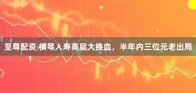 至尊配资 横琴人寿高层大换血,半年内三位元老出局